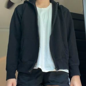 Black zip up hoodie
